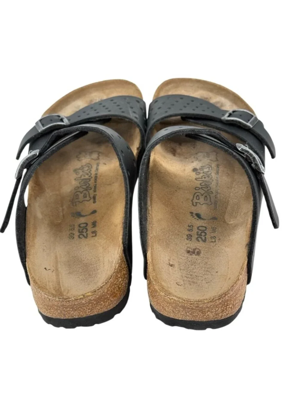 Birkenstock Birki’s Freeport Sandals Women’s Sz 39 Black Two Straps Unisex w/Box